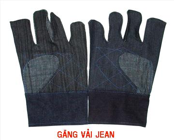 Găng tay vải bò
