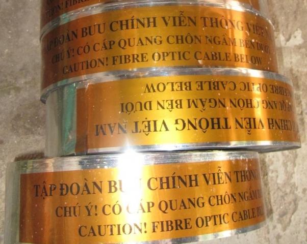Băng cảnh báo, băng báo hiệu cáp điện, cáp quang, đường ố...