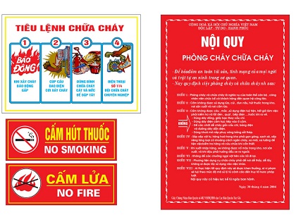 Bộ nội quy, tiêu lệnh PCCC