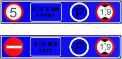 Biển chỉ dẫn lớn treo lối xuống hầm SRL - BL -1