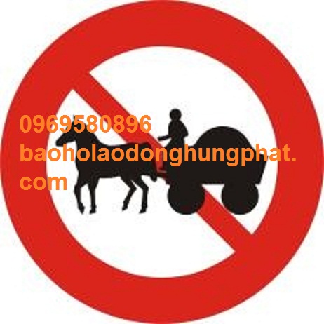Biển số 114  CẤM XE SÚC VẬT KÉO 