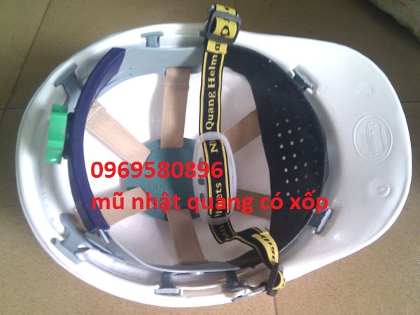 Mũ BHLĐ  Nhật Quang Có Lót Xốp -cách nhiệt giá rẻ tại Hưng Thịnh Phát