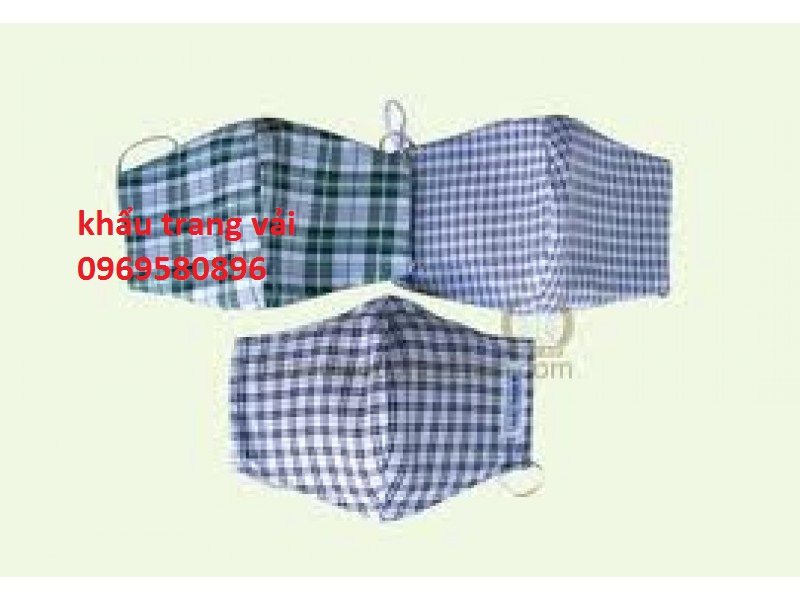 Khẩu Trang Vải  Kẻ 2 Lớp Giá Rẻ Tại Hưng Thịnh Phát 