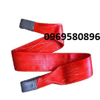 Dây cẩu 5 tấn x 10m  màu đỏ bản rộng 2,5 cm